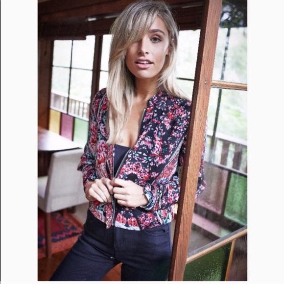 Jaase Jackets & Blazers - JAASE | Cottagecore Floral Mori Kei Bomber Jacket